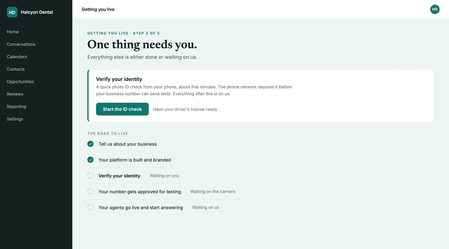 Onboarding checklist, step 3 of 5